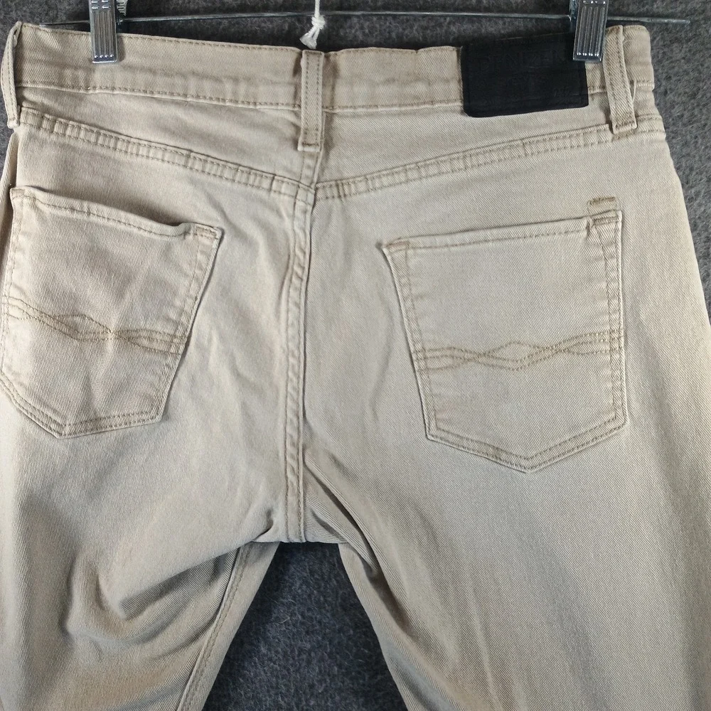 Levis Denizen 232 Slim Straight Fit Jeans Mens 30x30 Tan Beige Pockets‎ Zipper